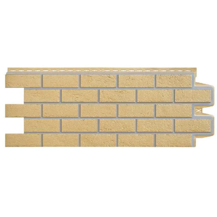 Фасадная панель Grand Line Кирпич состаренный Премиум Горчичный
